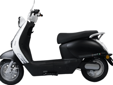 xe may dien civit trang den mo