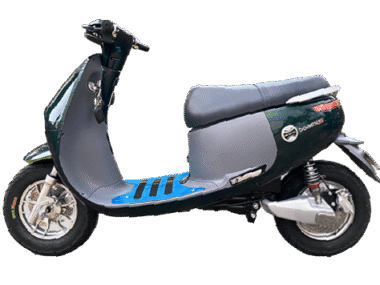 xe may dien gopath si xanh reu